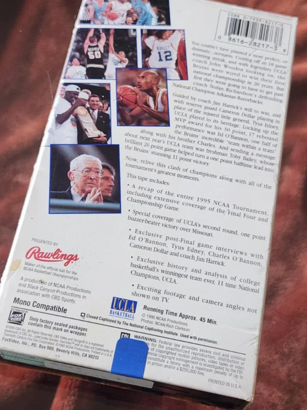 Wizards Again! Seattle Bruins Official 1995 Final Four NCAA Championship VHS